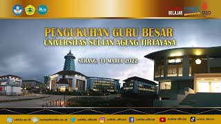 PENGUKUHAN GURU BESAR UNTIRTA