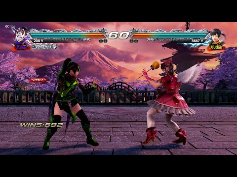 12_5 Kunimitsu Ryona vs Xiaoyu Ling - Tekken 7 4.20 ( Anakin x24 ) Gameplay PC Gtx 1070 Ti 8 GB