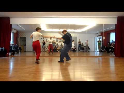 Markus Rosendal and Sandra Klack Lindy-Hop Workshop, Athens, Level C, Sun 1/12/2013