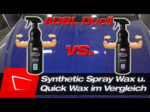 Difference between ADBL Synthetic Spray Wax and ADBL Quick Wax - Comparison test Application Serv...