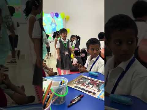 when OMAIMA IN UAE SCHOOL #fypシ゚viral #minivlog #cutebaby #school #books #art