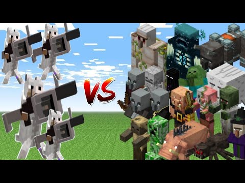 Tamed Wolf vs Every mob in Minecraft (Java Edition) - Minecraft Dog vs All Mobs