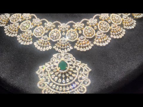 Gold jewellery designs in Haasvika 1gram gold jewellery  || LIve video ||  Book now 9618284188