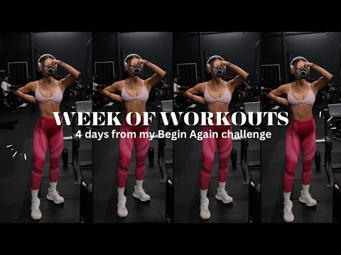 week of workouts from my new years challenge ♡ 