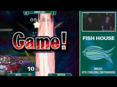 Fish House 6 SSBM - Reesch (C. Falcon) Vs. Unspecial (Falco) Winners Finals
