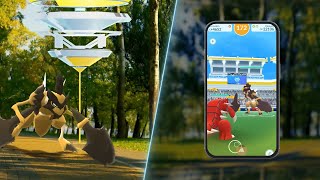 Quick Attack/Stone Edge Kleavor Solo Raid, Sunny Weather, Earthquake Groudon Team