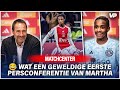 AJAX-UITBLINKER Martha STEELT DE SHOW in PERSZAAL: 'STA IK HIER ECHT?' ?❤️