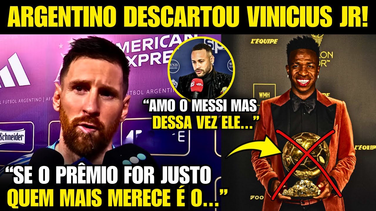 🚨 É POR ISSO QUE o MESSI NAO QUER VINICIUS JR BOLA DE OURO!