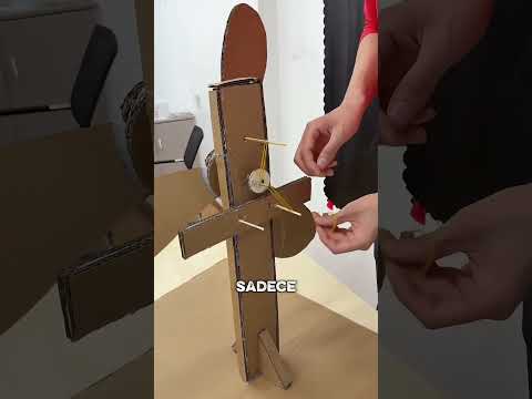 📦 Kartondan Elektriksiz Vantilatör! Gerçekten Çalışıyor mu? 😱#shorts