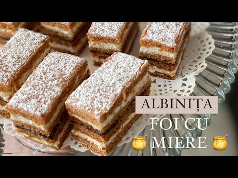 🐝 ALBINIȚA🐝🍯FOI CU MIERE 🍯 Reteta veche de la bunica Lina