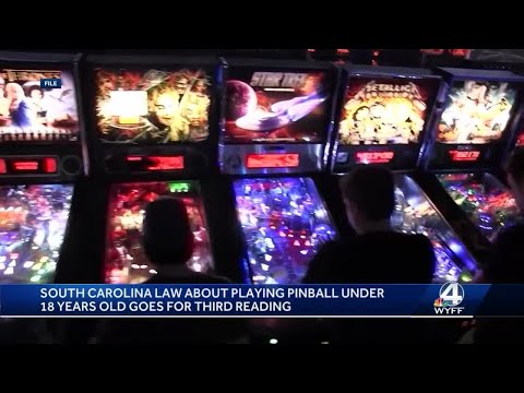 South Carolina law about playing pinball under 18 years old goes for third reading