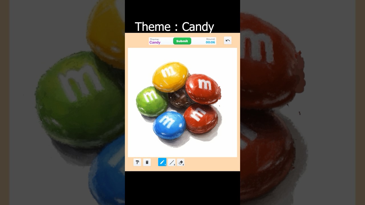 Candy Drawing in Roblox Speed Draw - Art Challenge #roblox #art #drawing #painting #shorts