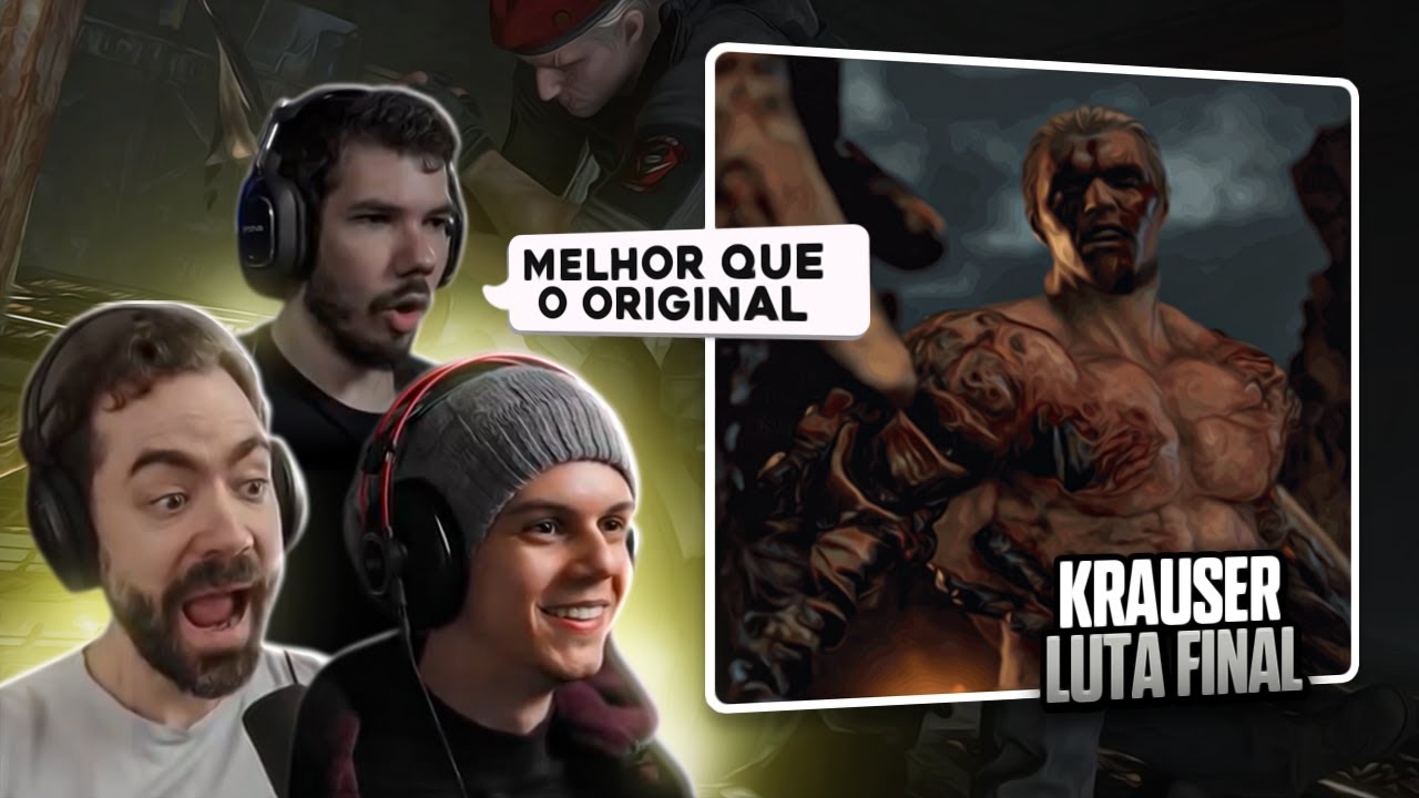 STREAMERS reagindo a BATALHA FINAL contra KRAUSER | RESIDENT EVIL 4 REMAKE #7