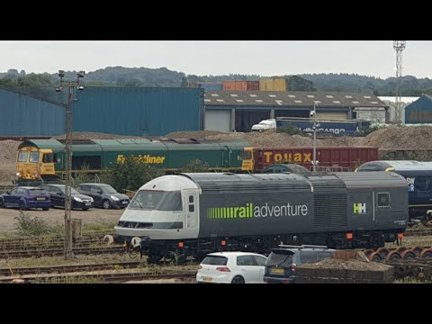 rail adventure hst power cars sat in eastleigh before benig sent to hamburg Germany