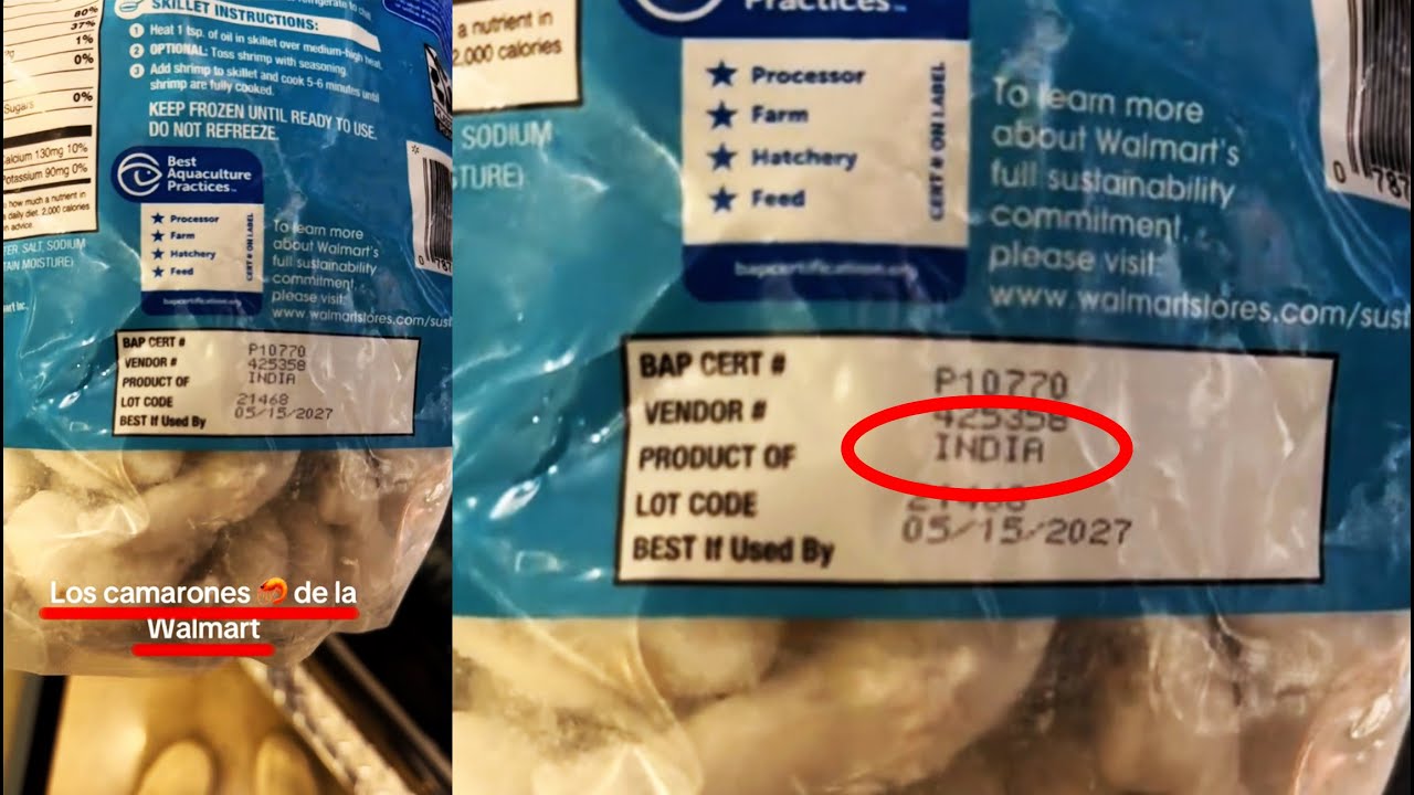 ¡LO QUE FALTABA! Los CAMARONES también vienen de LA INDIA