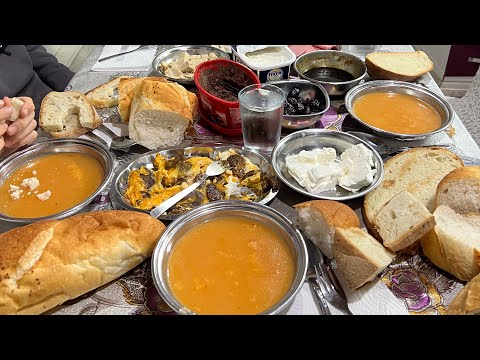 Köyde sabah kahvaltısı teyzemi ziyarete gidiyoruz 