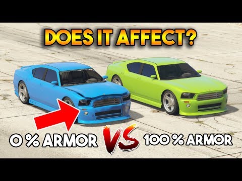 GTA 5 ONLINE : 0% ARMOR VS 100% (DOES ARMOR AFFECT?)