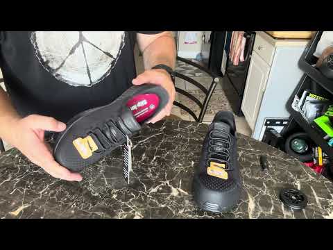 SKECHERS WORK SHOE W/ SAFETY TOE / SLIP-INS / NON-SPLIT SOLE / BEST ALL AROUND WORK SHOE FOR YOUR $