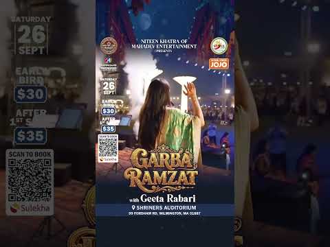 Geeta Rabari Garba Ramzat | Boston’s Biggest Garba Night 2026 