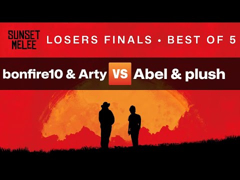Sunset Melee Losers Finals — Arty & bonfire10 vs Abel & plush — Super Smash Bros. Melee