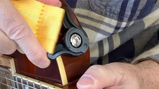 Video thumbnail for DAddario auto lock guitar strap by Lynn Hall