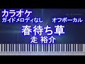カラオケオフボーカル 春待ち草 走 裕介 ガイドメロディなし歌詞付きフル