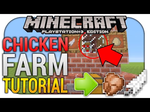 MINECRAFT PS3 ► einfache CHICKEN/HÜHNER Farm bauen [TUTORIAL]