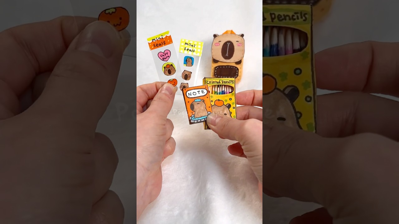 DIY mini stationary set✏️📓✨ #paperdiy #diy #papercraft #cutecraft #art #craft #craftideas