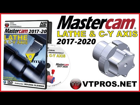 MASTERCAM 2017-2020 - Lathe & C-Y Axis - 6.7 Face, Rough & Finish O.D. - vtpros.net