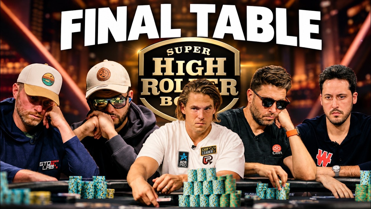Super High Roller Bowl Final Table with $1,150,000 Top Prize!