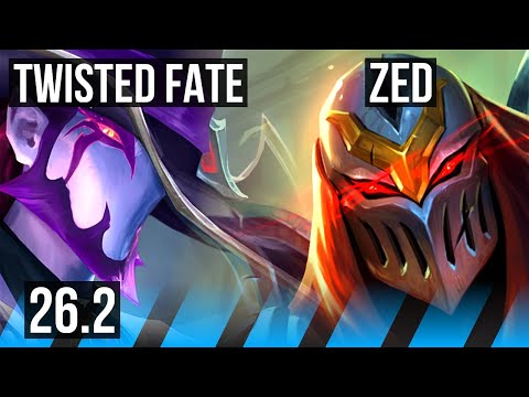 TWISTED FATE vs ZED (MID) | KR Challenger | 26.2