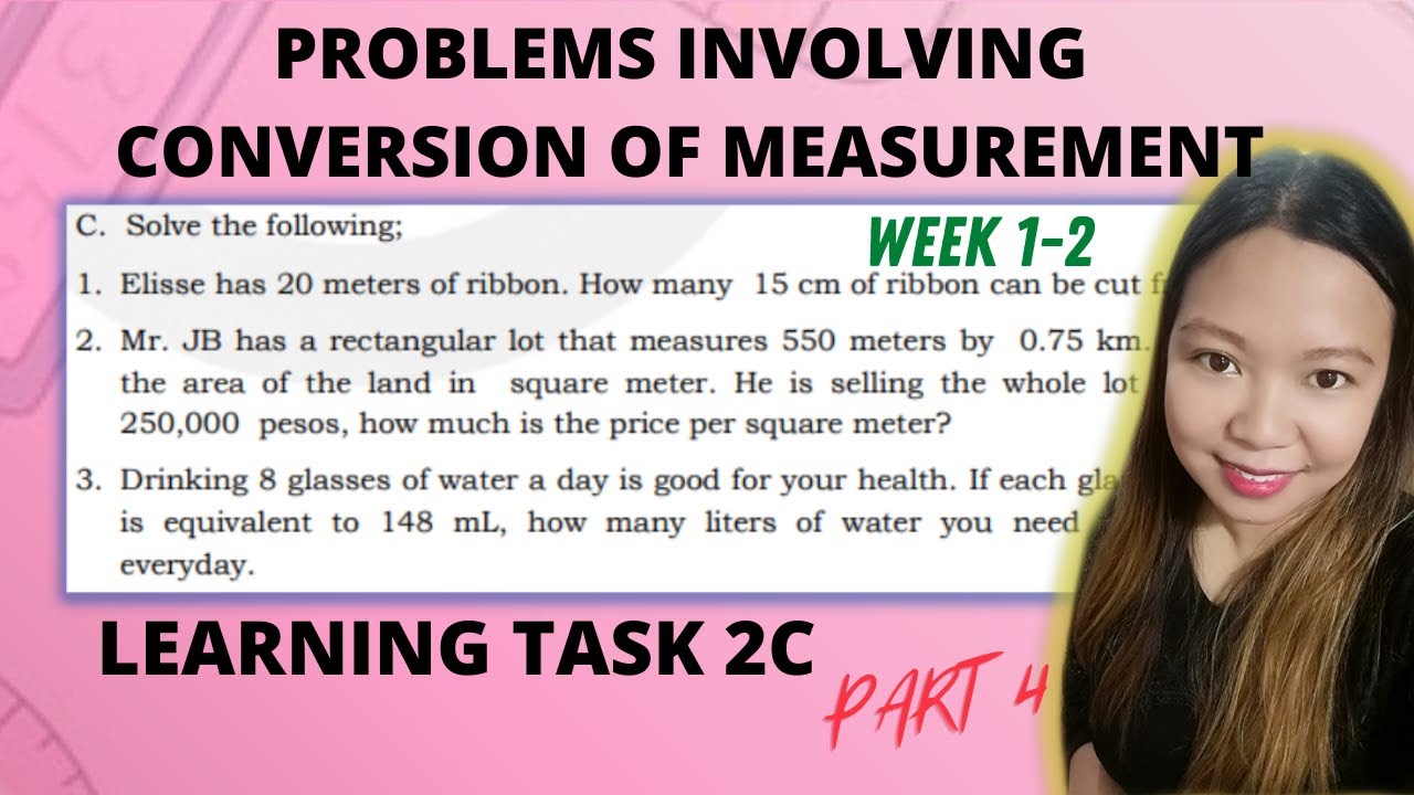 Putar video PROBLEMS INVOLVING CONVERSION OF MEASUREMENT| WEEK 1-2 LEARNING TASK 2C PART 4 @LoveMATH TV sekarang PROBLEMS INVOLVING CONVERSION OF MEASUREMENT| WEEK 1-2 LEARNING TASK 2C PART 4 @LoveMATH TV