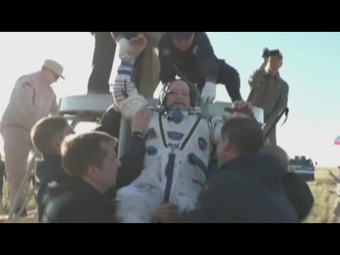 Soyuz MS-07 landing (Expedition 54-55)