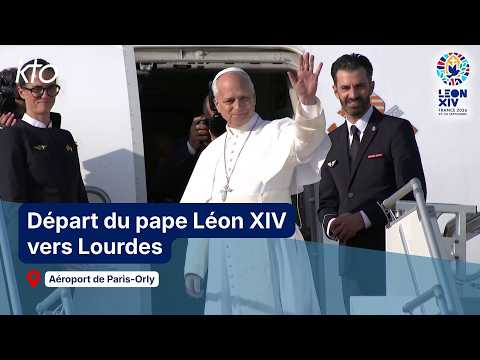 Départ du pape Léon XIV vers Lourdes - Aéroport de Paris-Orly