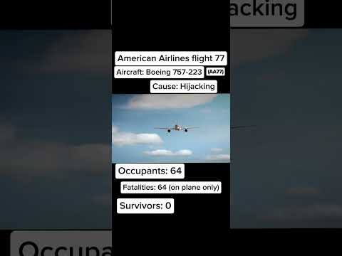 American Airlines flight 77 - A Tragic Disaster #aviationdisasters