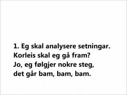 Setningsanalysesongen: Syntaks er kult! - Jens Haugan