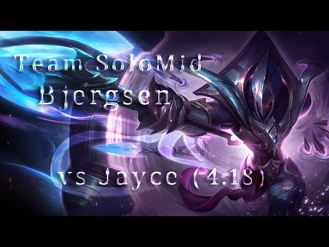 TSM Bjergsen Azir MID vs Jayce Season 4 (4.18) League of Legends LoL Pro SoloQ