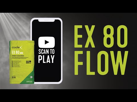 SCAN TO PLAY - Ideale Untergrundvorbereitung für die Verlegung von Großformat mit codex EX 80 Flow
