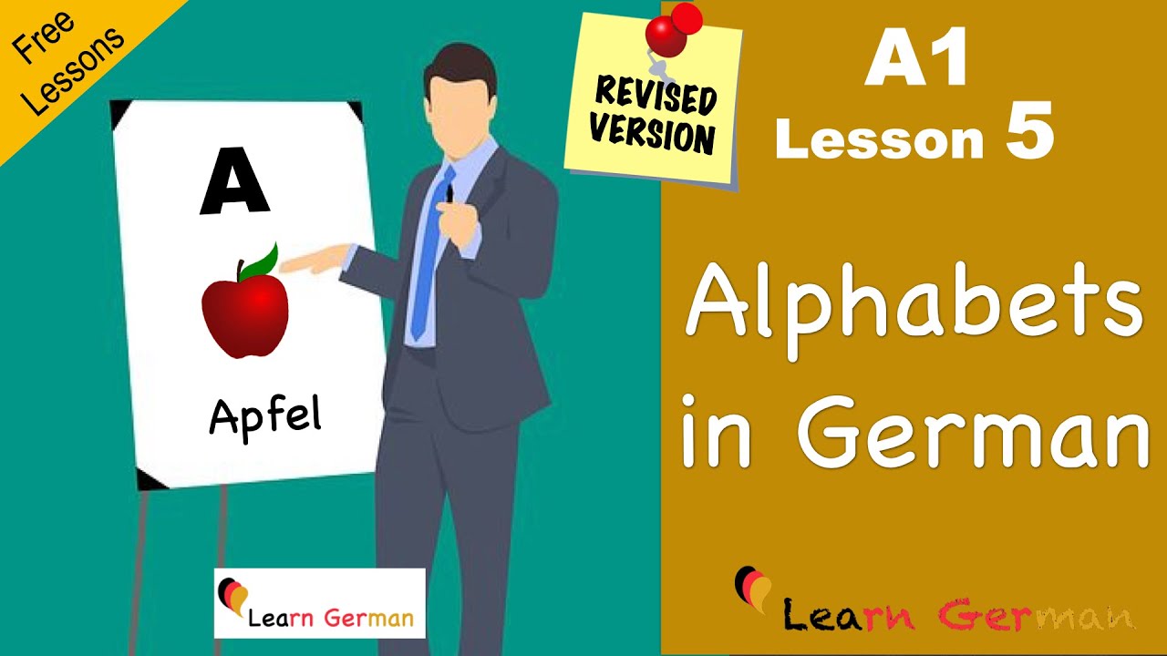 Learn German – A1 – 5 – Alphabets - das Alphabet
