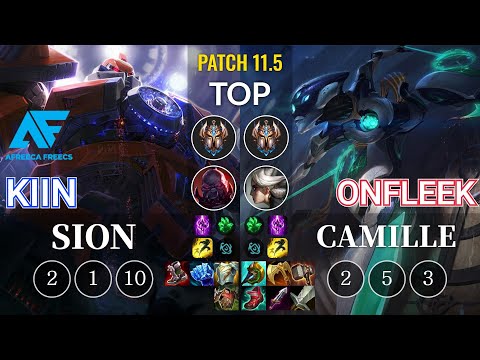 AF Kiin Sion vs OnFleek Camille Top - KR Patch 11.5