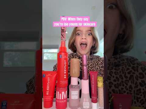 Too young or nah? #makeup #skincare #sephora #preppy #genalpha #fypviralシ
