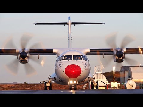 DAT ATR-42 start up at Stord Airport, Jan. 2026