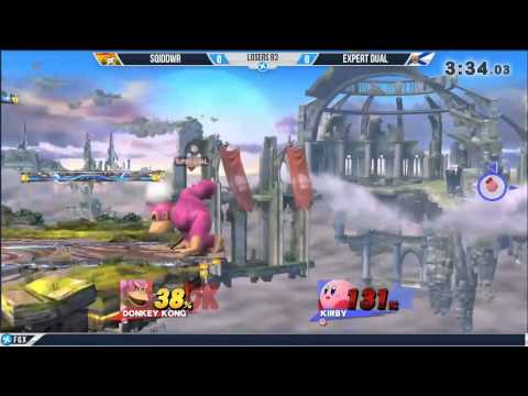 [FGX 2015][Smash 4] Expert Dual (Kirby+) vs Sqiddwr (Donkey Kong+)