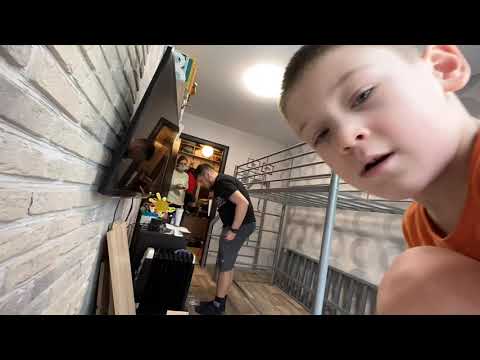 Сборка Кровать двухъярусная с диваном «Мадлен 3»