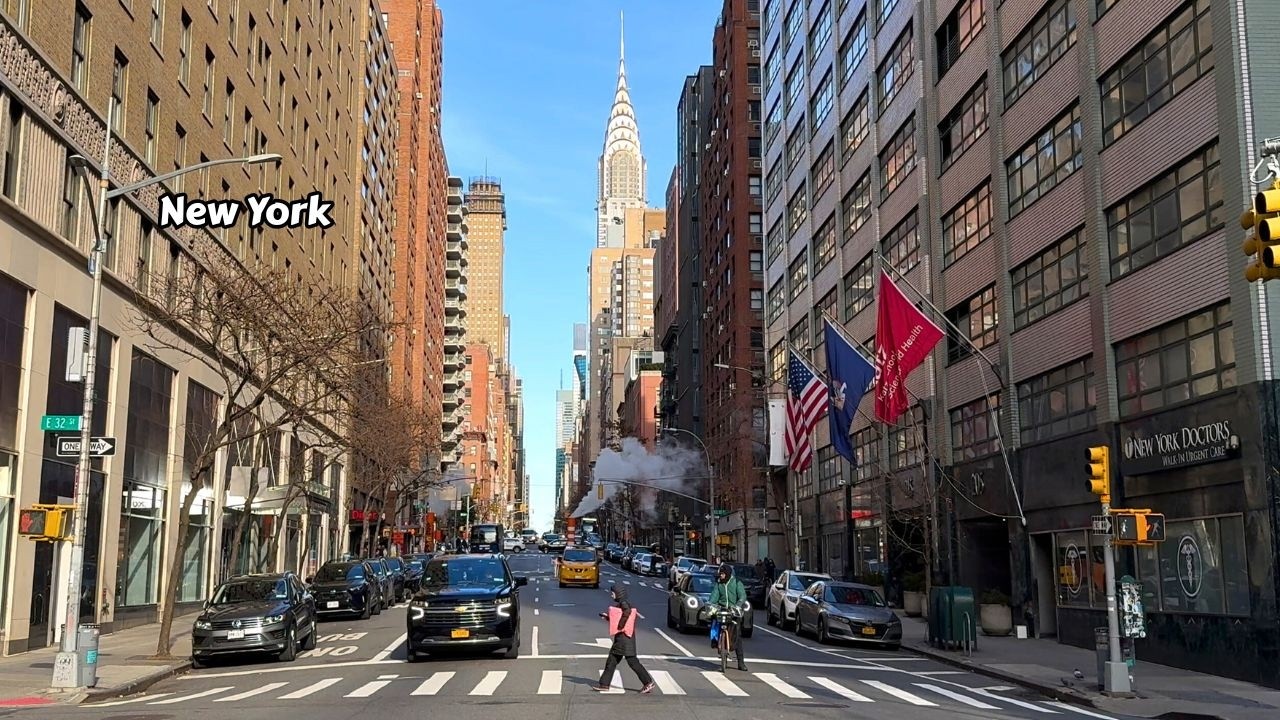 New York City Walking Tour 4k Winter - Manhattan Lexington Ave NYC Walk