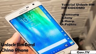 Tutorial Unlock Simcard HP Docomo (Samsung,Sony,Sharp Aquos,Fujitsu arrow)