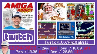 12/24/2023 Commodore Amiga Christmas Eve Stream! Recovering Rare BUG Christmas Disks & More!