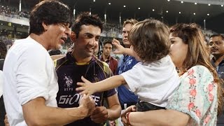 SRK gives interview after winning match at EdenGardens #Kolkata #KKRvMI 08.04.2015