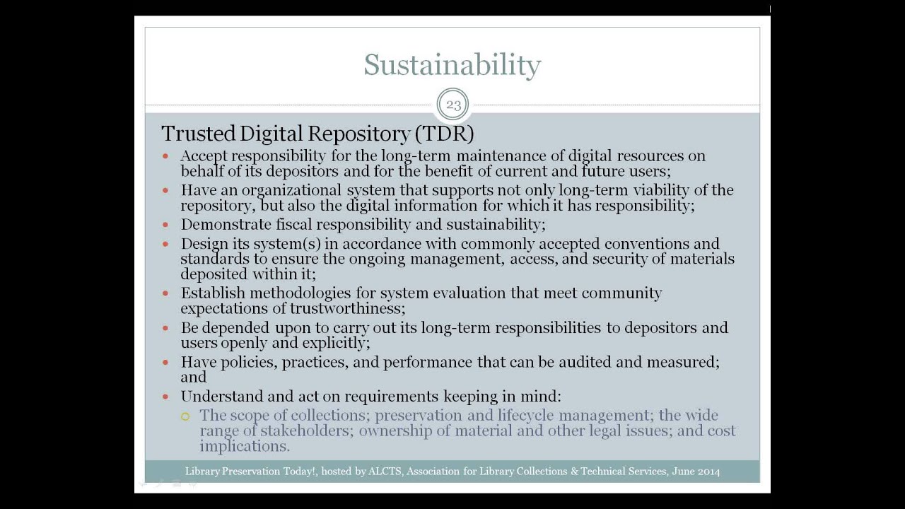 Preserving Digital Collections: An Overview