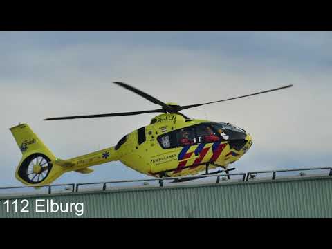 Lifeliner 4 PH-LLN vertrekt bij het Isala ziekenhuis in Zwolle